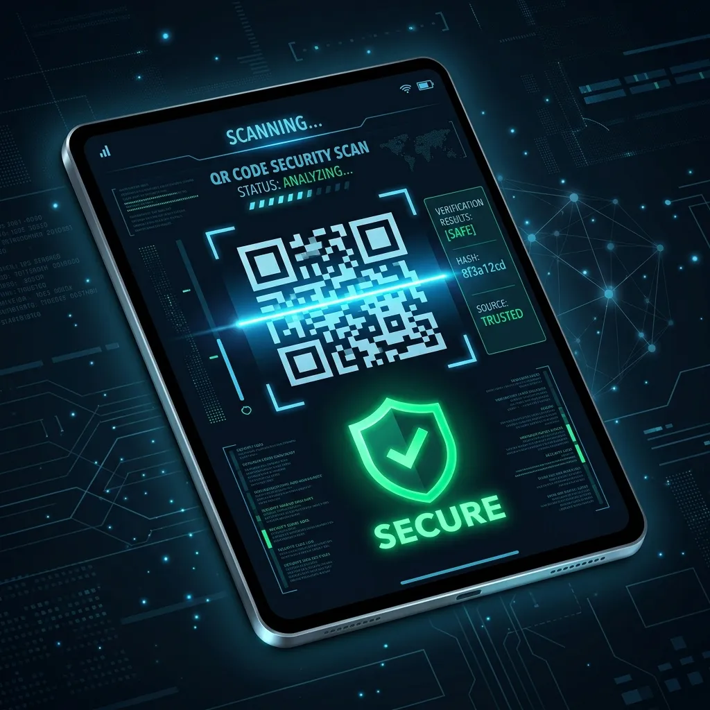 QR Security Scanner Mockup